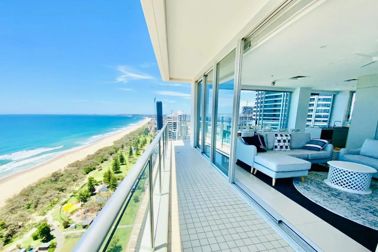 Air On Broadbeach Beachfront 2Level Stunning Apartment With 180 Degree Views 골드코스트